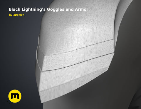 Black Lightning — Goggles and Armor
