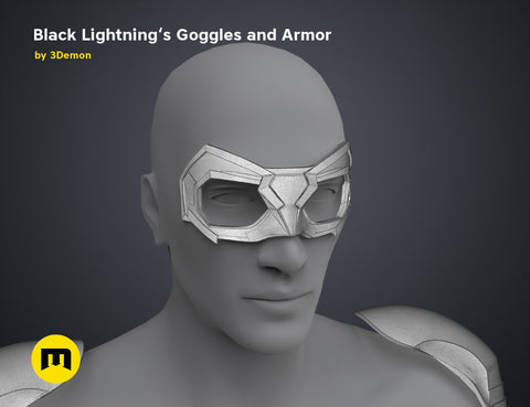 Black Lightning — Goggles and Armor