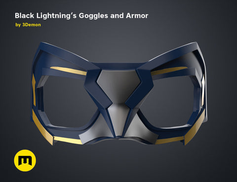 Black Lightning — Goggles and Armor