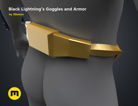 Black Lightning — Goggles and Armor