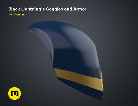 Black Lightning — Goggles and Armor