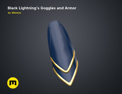 Black Lightning — Goggles and Armor
