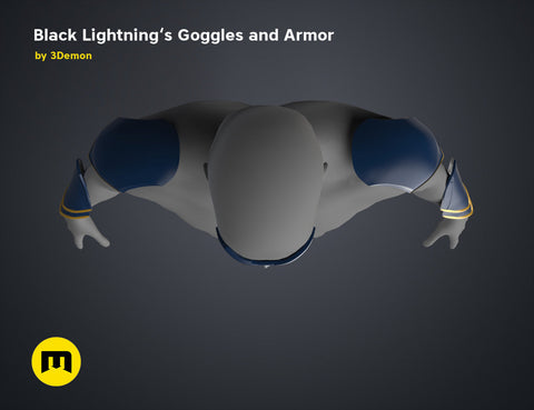 Black Lightning — Goggles and Armor
