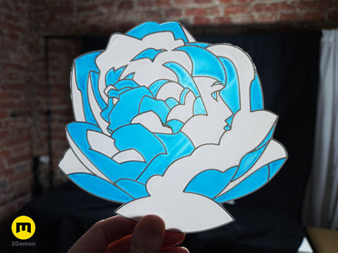 Arcane Blue Rose - Powder and Ekko Stained Glass