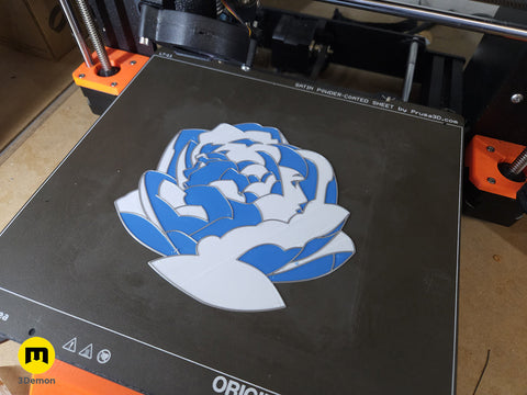Arcane Blue Rose - Powder and Ekko Stained Glass