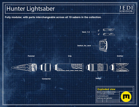 Hunter Lightsaber - Jedi Survivor