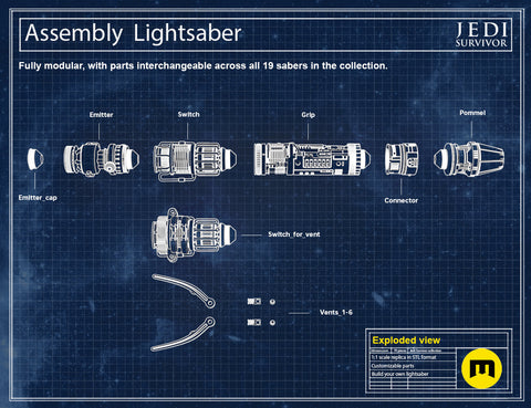Assembly Lightsaber - Jedi Survivor