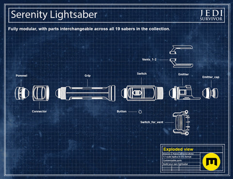 Serenity Lightsaber - Jedi Survivor