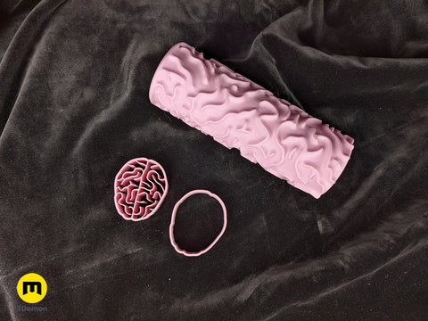 Brain Texture Roller Cookie Cutter