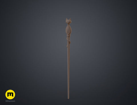 Amity's Cat Ghost Palisman Staff - The Owl House