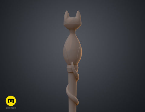 Amity's Cat Ghost Palisman Staff - The Owl House