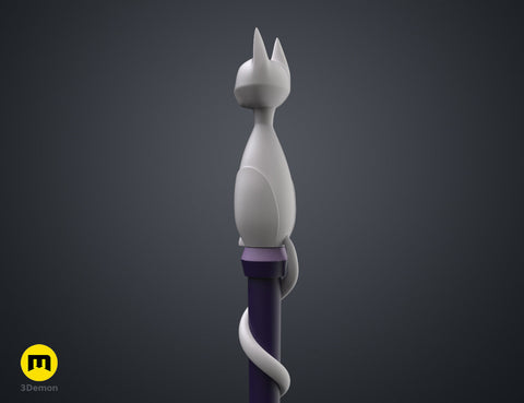 Amity's Cat Ghost Palisman Staff - The Owl House
