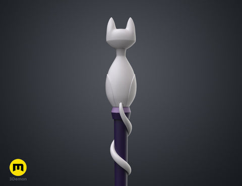 Amity's Cat Ghost Palisman Staff - The Owl House