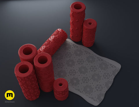 Christmas Texture Rollers