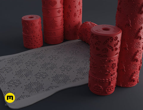 Christmas Texture Rollers