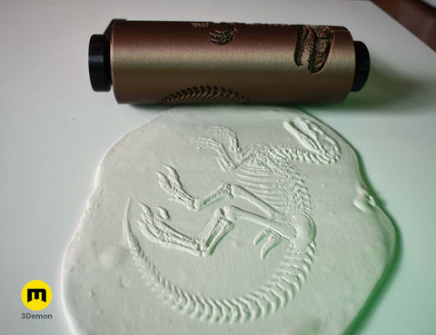 Texture Roller – Fossil Velociraptor Skeleton