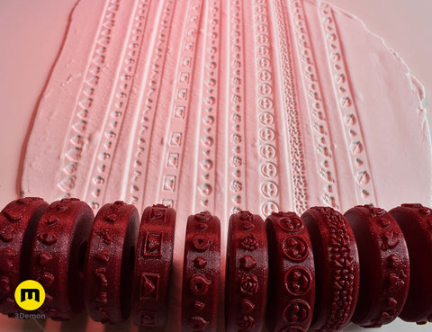 Stamp wheels for Clay - Love Letter