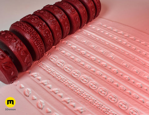 Stamp wheels for Clay - Love Letter