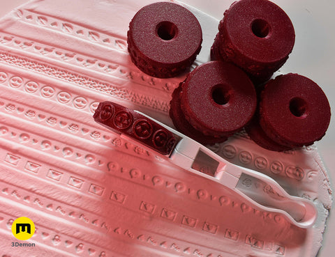 Stamp wheels for Clay - Love Letter