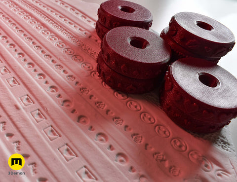Stamp wheels for Clay - Love Letter