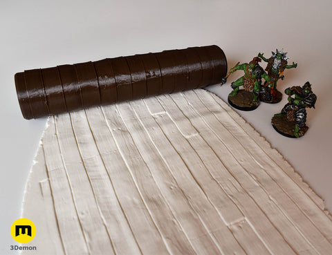DnD terrain rollers – Wooden floor and wall