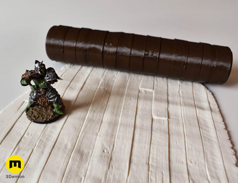 DnD terrain rollers – Wooden floor and wall