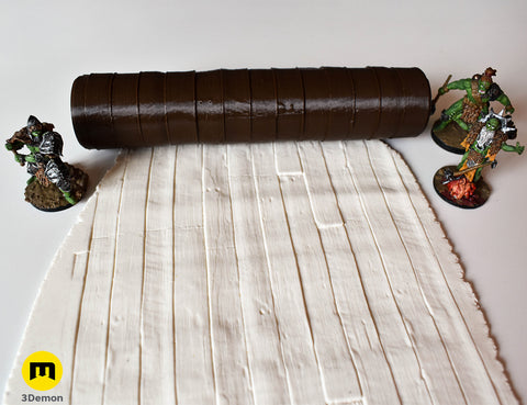 DnD terrain rollers – Wooden floor and wall