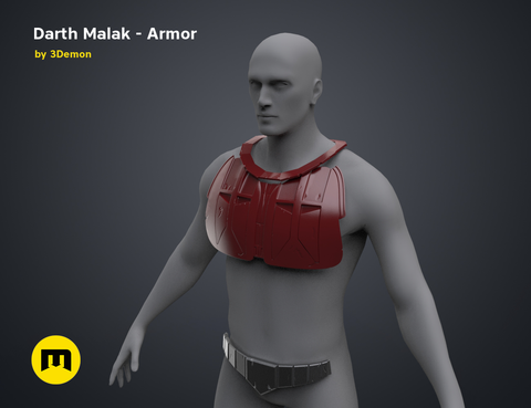 Darth Malak - Armor and Lightsaber Set