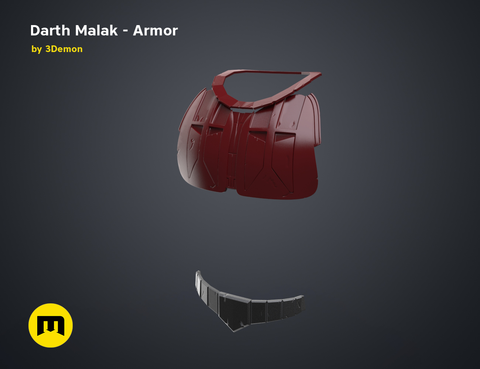 Darth Malak - Armor and Lightsaber Set