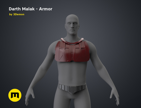 Darth Malak - Armor and Lightsaber Set