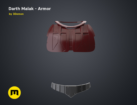 Darth Malak - Armor and Lightsaber Set