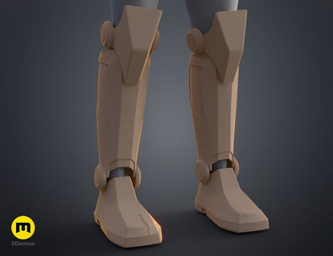 Darth Maul Shin and Leg Armor - Clone Wars