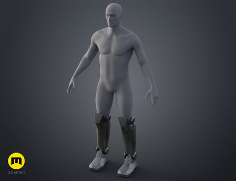 Darth Maul Shin and Leg Armor - Clone Wars