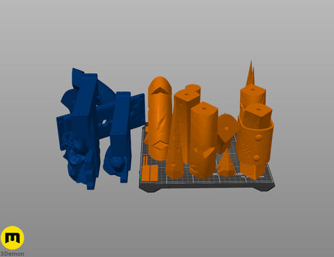 Space Marine Jetpack Iron Halo set