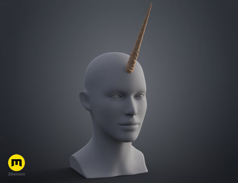 Decorated Unicorn horn