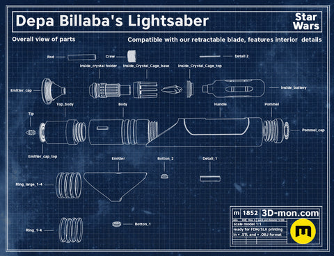 Depa Billaba lightsaber