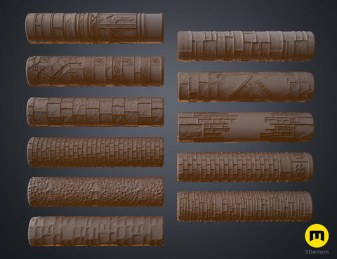 DnD terrain rollers - Walls and Surfaces
