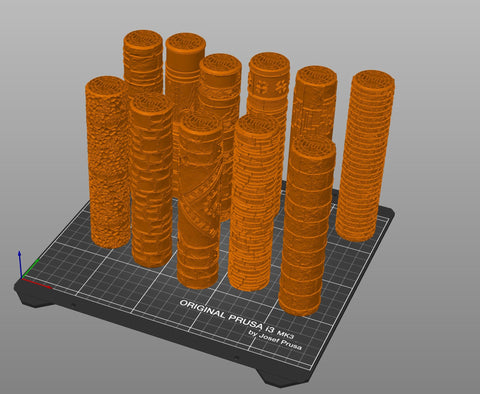 DnD terrain rollers - Walls and Surfaces