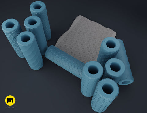 Texture Rollers - Dragon and Fish Scales