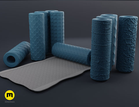 Texture Rollers - Dragon and Fish Scales