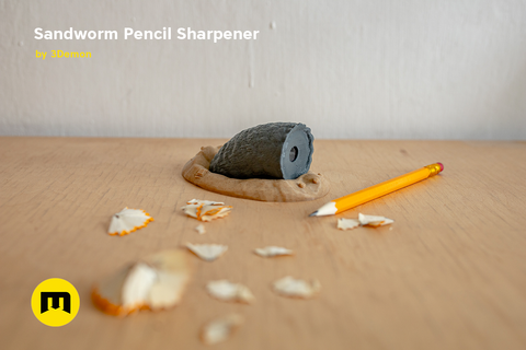 Sandworm Pencil Sharpener - Dune