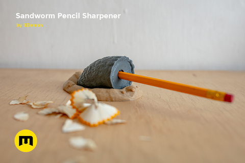 Sandworm Pencil Sharpener - Dune