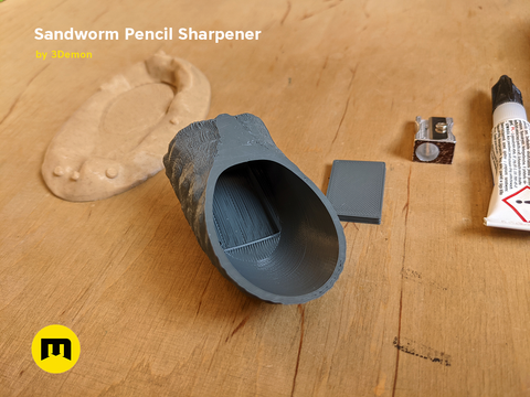 Sandworm Pencil Sharpener - Dune