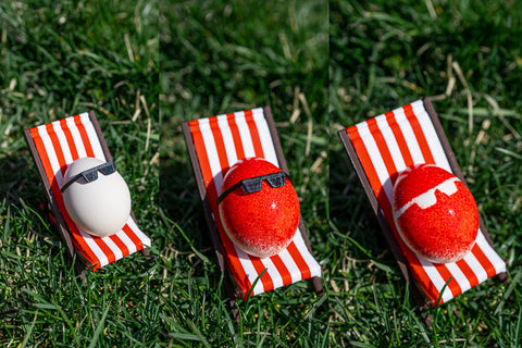Easter egg spray paint stencils
