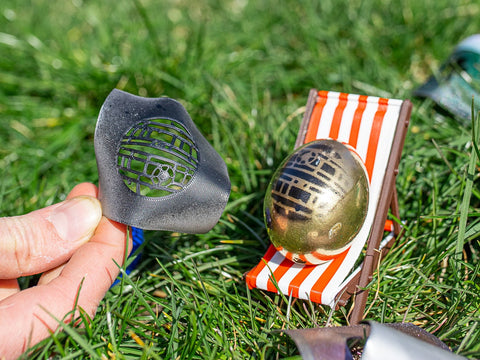 Easter egg spray paint stencils