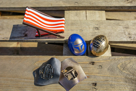 Easter egg spray paint stencils
