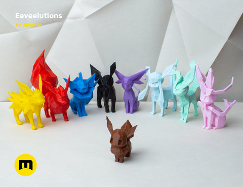 Eeveelutions Low Poly