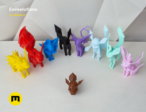Eeveelutions Low Poly