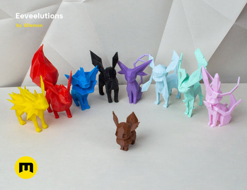 Eeveelutions Low Poly