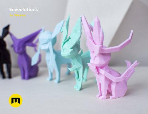 Eeveelutions Low Poly